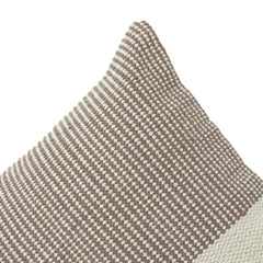 Handwoven Cotton Cushion Cover 45x45 cm – Dual Tone Textured Minimal Design | Handmade Decorative Pillow Cover