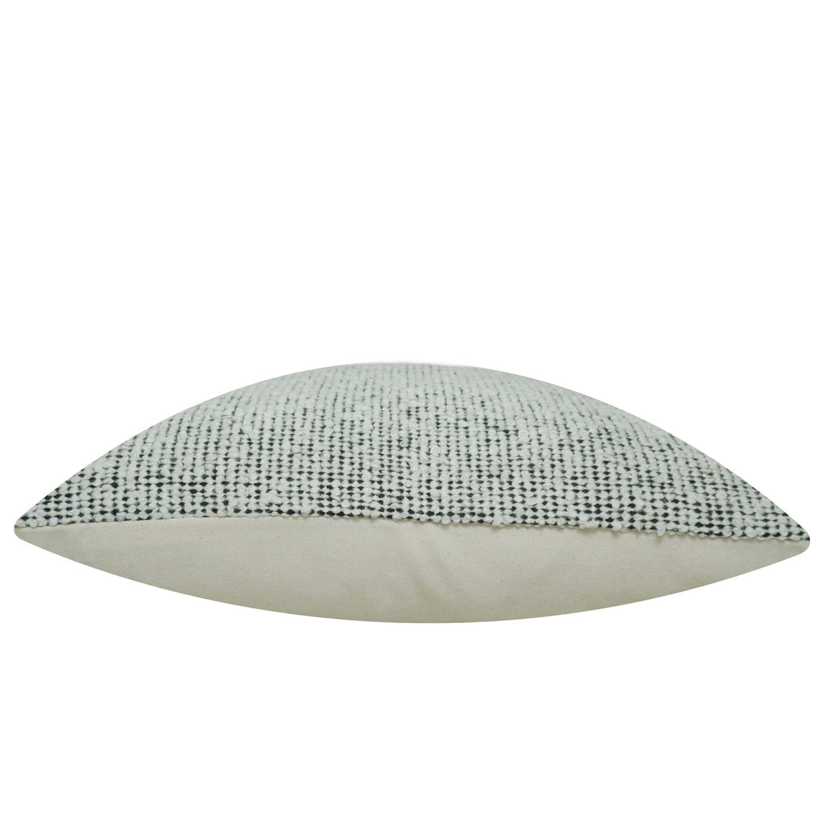 Handwoven Textured Cushion Cover – Ivory & Black Speckled Weave, 45 x 45 cm