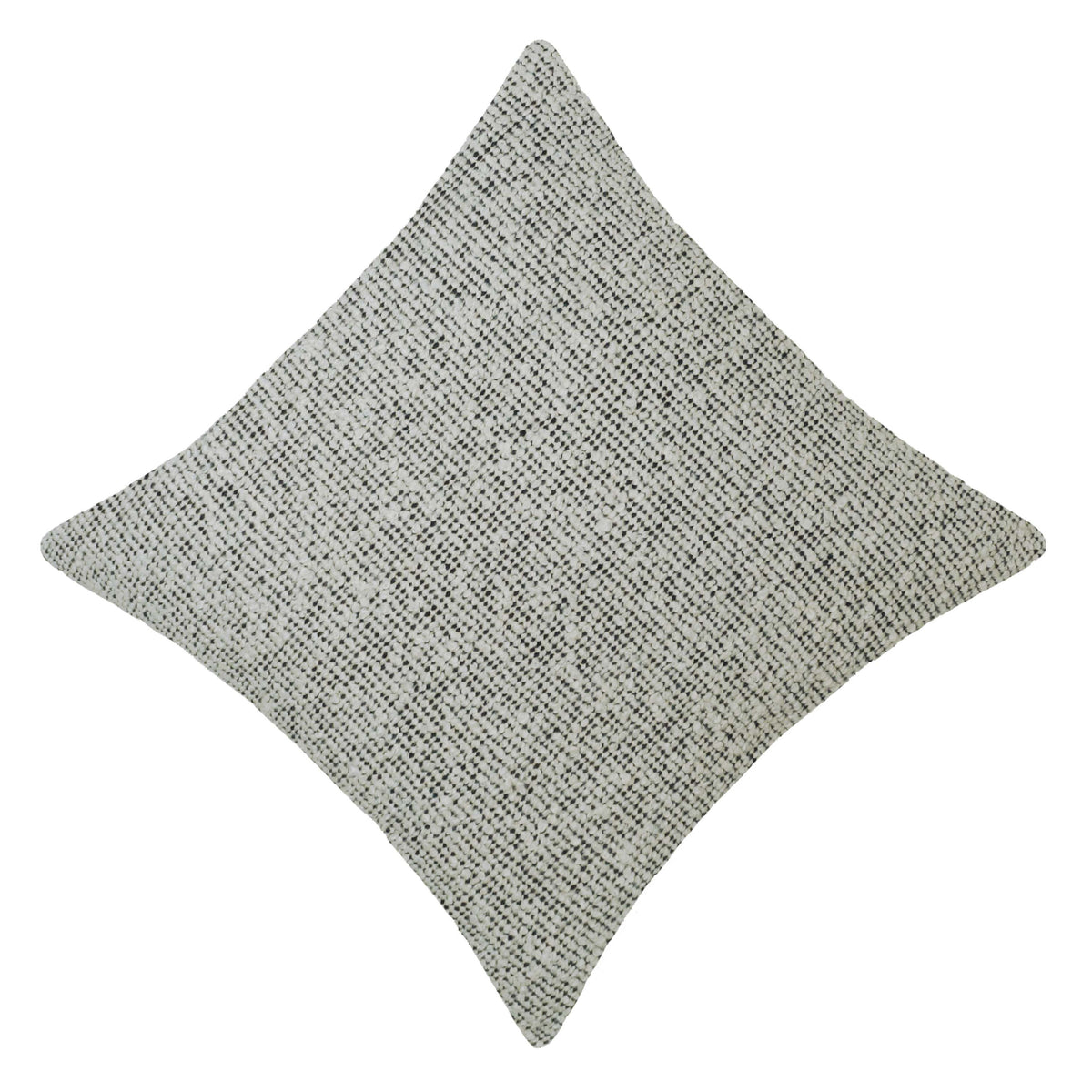 Handwoven Textured Cushion Cover – Ivory & Black Speckled Weave, 45 x 45 cm