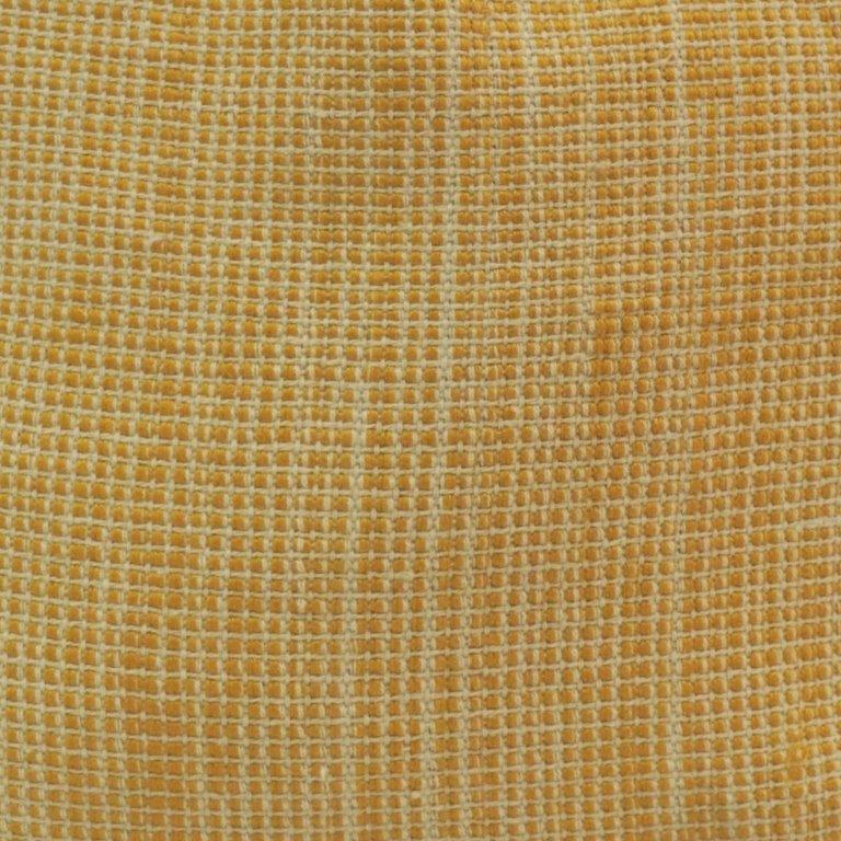 Handmade Mustard Textured Cotton Cushion Cover 45x45 cm | Woven Decorative Throw Pillow Cover