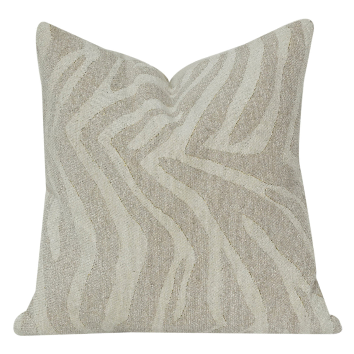 Elegant Neutral Jacquard Cushion Cover | Abstract Textured Woven Design | Premium Cotton Blend | 18x18 Inch Sofa & Living Room Décor - Bulk manufacturer & supplier from Panipat, India