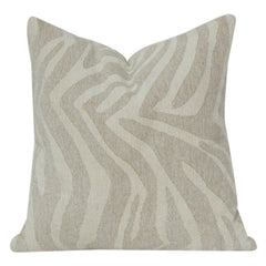 Elegant Neutral Jacquard Cushion Cover | Abstract Textured Woven Design | Premium Cotton Blend | 18x18 Inch Sofa & Living Room Décor