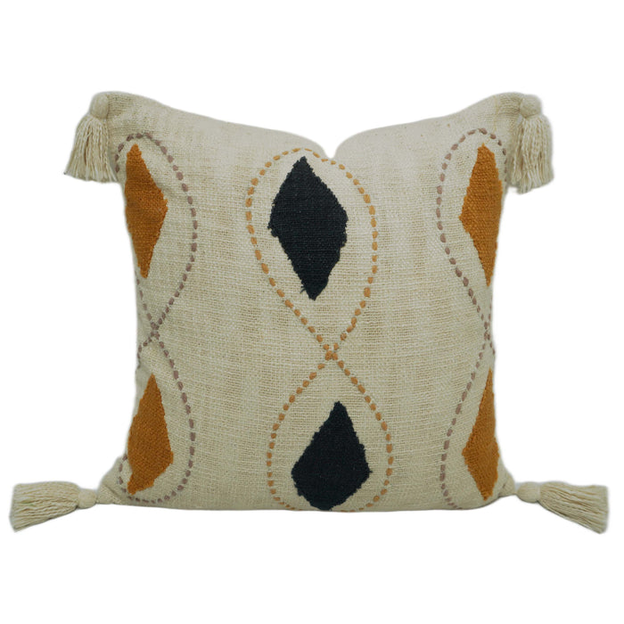 Patchwork Embroidered Cushion Cover 45x45 cm