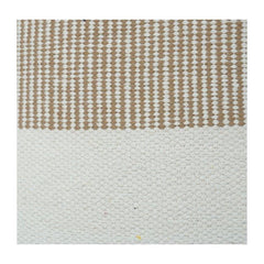 Beige & Ivory Striped Cotton Cushion Cover | Minimal Woven Texture | Modern Neutral Décor Pillow Cover (18x18 Inch)
