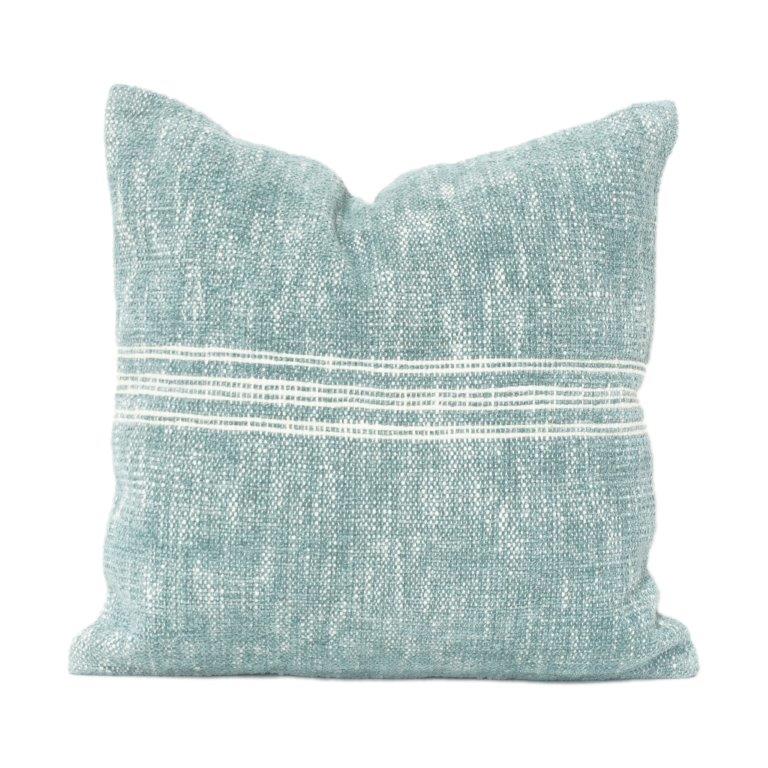 Handwoven Cotton Cushion Cover 45x45 cm | Textured Stripe Design | Handmade Minimalist Pillow Case