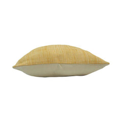 Handmade Mustard Textured Cotton Cushion Cover 45x45 cm | Woven Decorative Throw Pillow Cover