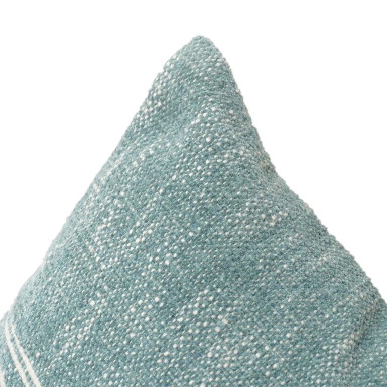 Handwoven Cotton Cushion Cover 45x45 cm | Textured Stripe Design | Handmade Minimalist Pillow Case