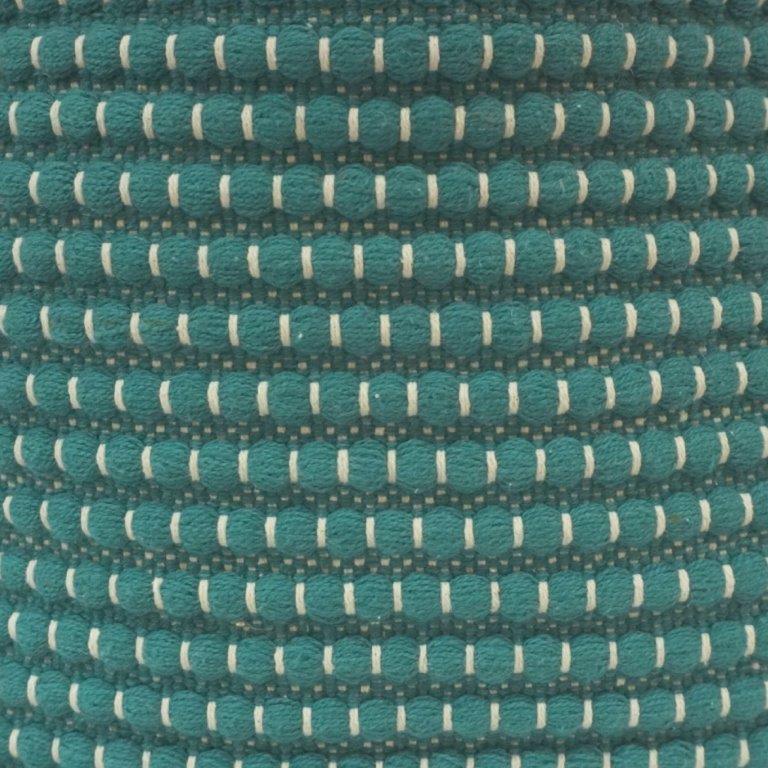 Handmade Textured Cotton Cushion Cover 45x45 cm | Woven Tufted Decorative Pillow Cover in Teal - Bulk manufacturer & supplier from Panipat, India