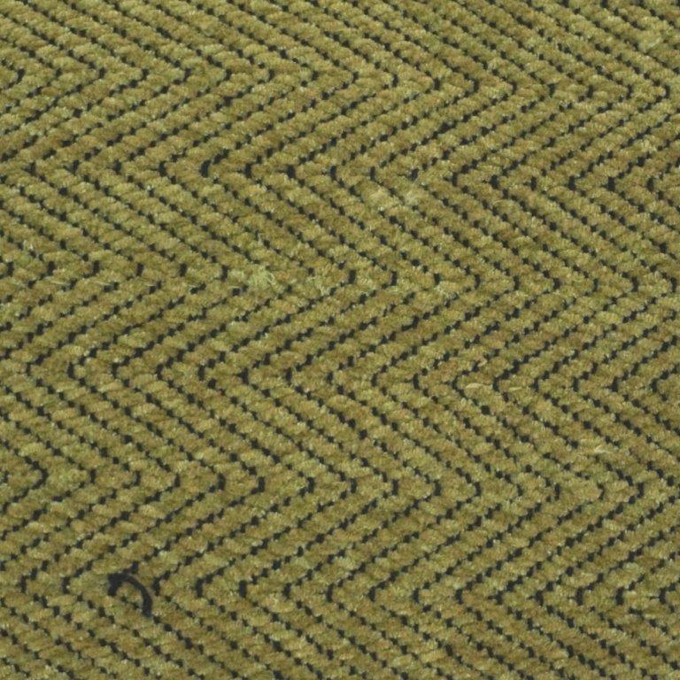 Olive Green Chevron Textured Cotton Cushion Cover – 45x45 cm | Modern Woven Decorative Pillow Cover