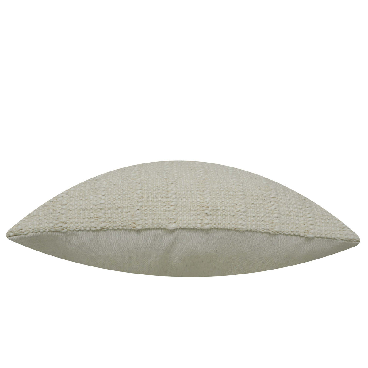 Handwoven Cotton Cushion Cover 45x45 cm | Textured Woven Throw Pillow Cover | Ivory Decorative Cushion Cover with Concealed Zipper | Boho & Modern Home Décor