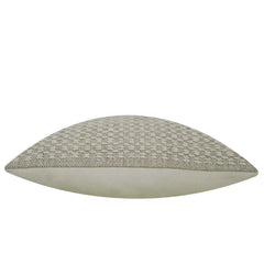 Handwoven Textured Cotton Cushion Cover 45x45 cm – Natural Sage Green & Ivory Woven Design