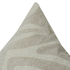 Elegant Neutral Jacquard Cushion Cover | Abstract Textured Woven Design | Premium Cotton Blend | 18x18 Inch Sofa & Living Room Décor