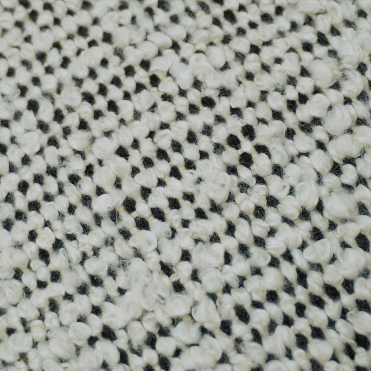 Handwoven Textured Cushion Cover – Ivory & Black Speckled Weave, 45 x 45 cm