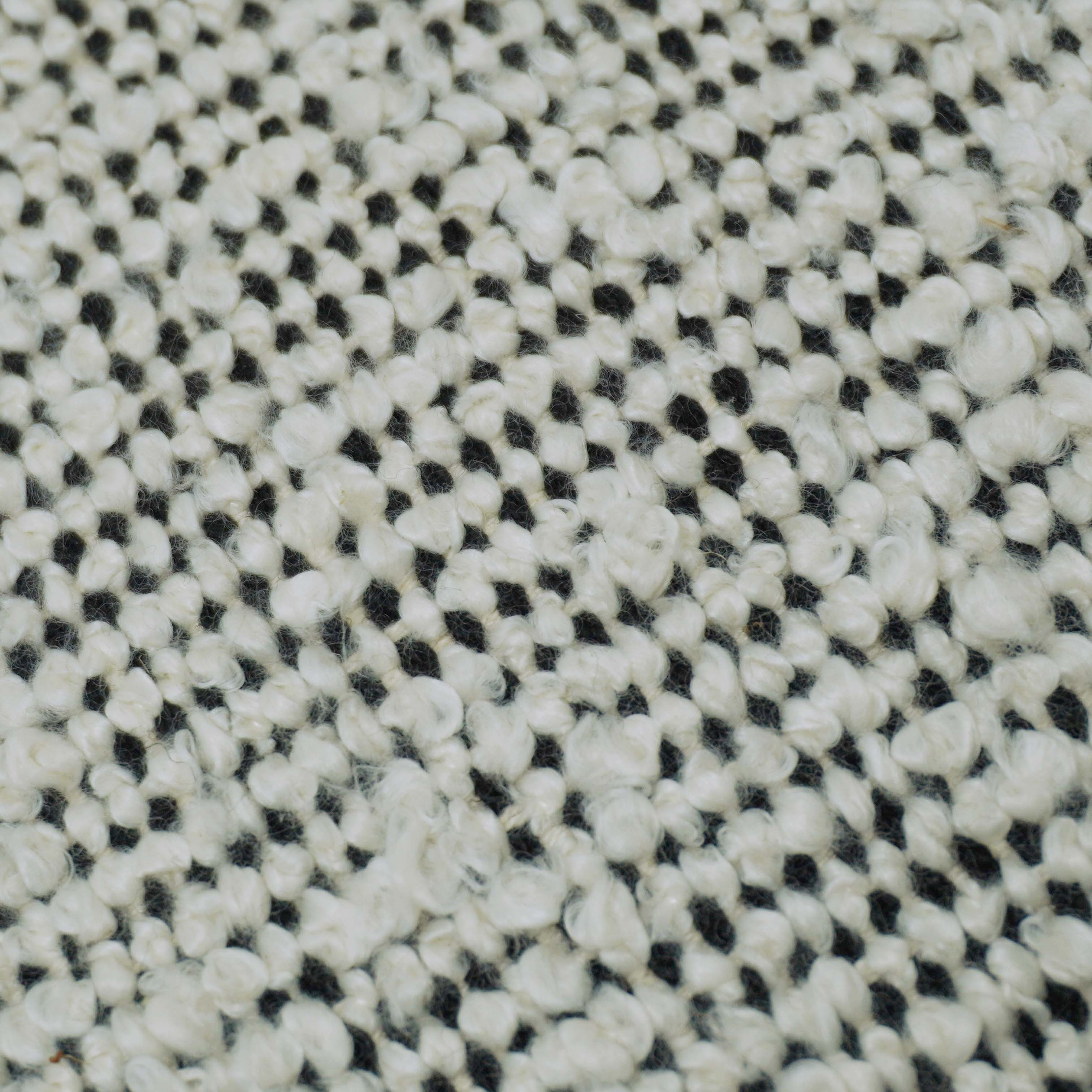 Handwoven Textured Cushion Cover – Ivory & Black Speckled Weave, 45 x 45 cm