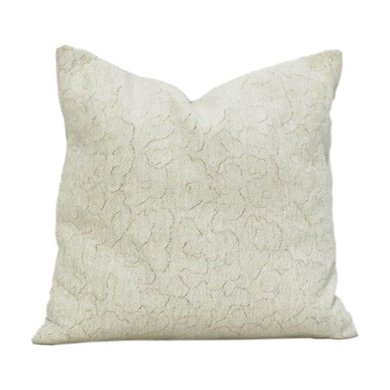 Textured Jacquard Cotton Cushion Cover – Minimal Abstract Pattern | 45x45 cm | Neutral Beige Decorative Pillow Case - Bulk manufacturer & supplier from Panipat, India