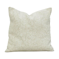 Textured Jacquard Cotton Cushion Cover – Minimal Abstract Pattern | 45x45 cm | Neutral Beige Decorative Pillow Case