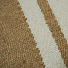 Handwoven Beige & Natural Geometric Textured Cushion Cover – 35 x 50 cm