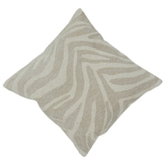 Elegant Neutral Jacquard Cushion Cover | Abstract Textured Woven Design | Premium Cotton Blend | 18x18 Inch Sofa & Living Room Décor