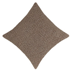 Handwoven Wool Cushion Cover – Textured Taupe Beige – 45 x 45 cm