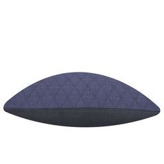 Navy Blue Textured Geometric Cotton Cushion Cover 45 x 45 cm – Woven Diamond Pattern