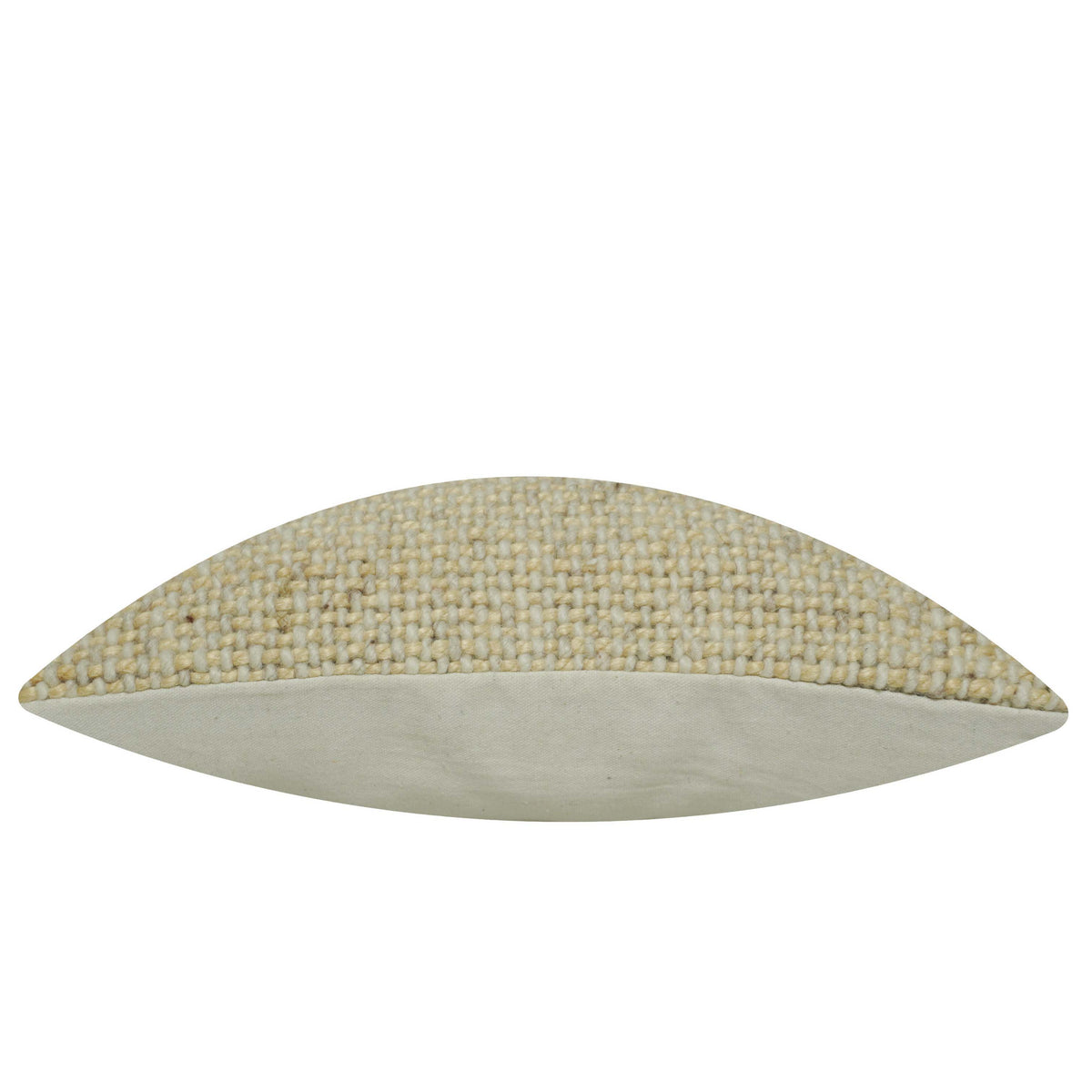 Handwoven Textured Polyester Cushion Cover – Beige, 45 x 45 cm
