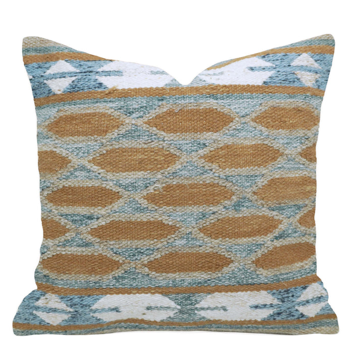 Handwoven Geometric Diamond Pattern Cushion Cover – 45 x 45 cm