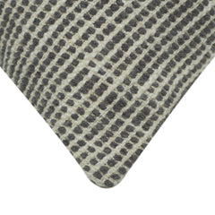 Handwoven Grey & Ivory Textured Cushion Cover – 45 x 45 cm