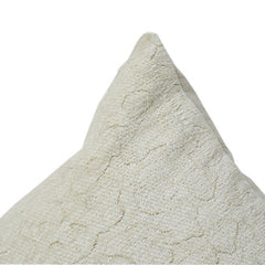 Textured Jacquard Cotton Cushion Cover – Minimal Abstract Pattern | 45x45 cm | Neutral Beige Decorative Pillow Case