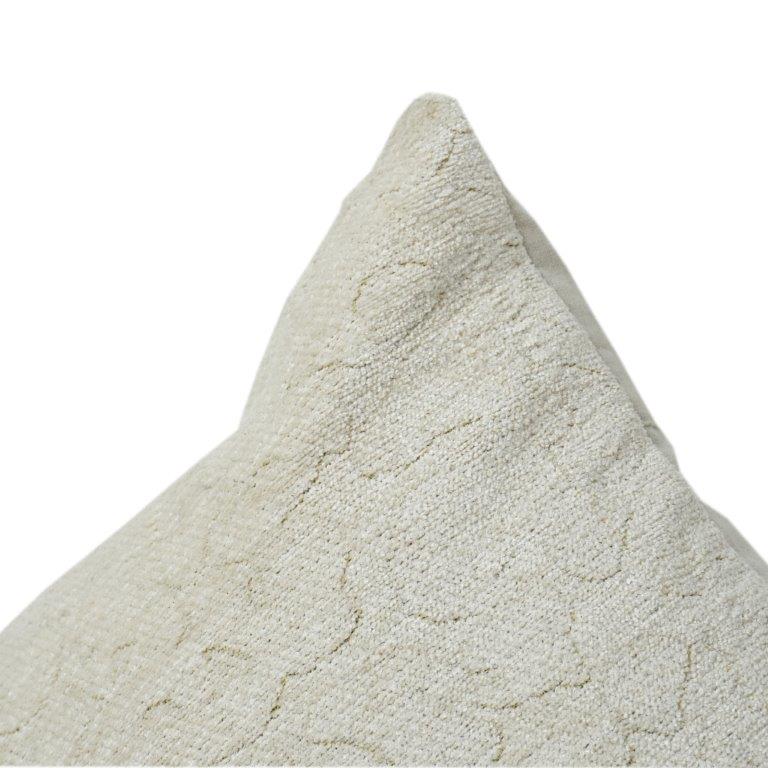 Textured Jacquard Cotton Cushion Cover – Minimal Abstract Pattern | 45x45 cm | Neutral Beige Decorative Pillow Case