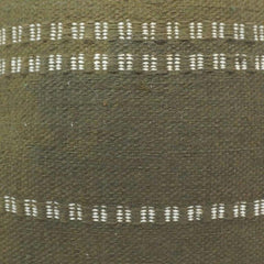 Handwoven Cotton Cushion Cover 45x45 cm | Olive Green Striped Handmade Decorative Pillow Cover