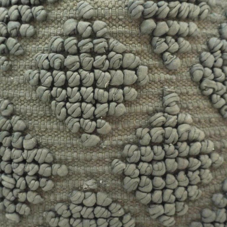 Handmade Tufted Cotton Cushion Cover 45x45 cm | Textured Geometric Boho Pillow Cover | Sage Green Decorative Cushion - Bulk manufacturer & supplier from Panipat, India