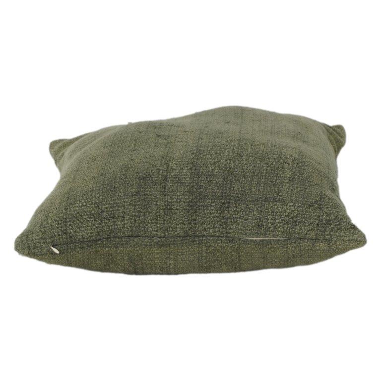 Housse de coussin en coton vert olive texturé | Housse de coussin décoratif unie minimaliste | Coussin de canapé et de décoration d'intérieur de 45x45 cm - Bulk manufacturer & supplier from Panipat, India