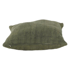 Housse de coussin en coton vert olive texturé | Housse de coussin décoratif unie minimaliste | Coussin de canapé et de décoration d'intérieur de 45x45 cm