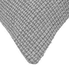 Grey textured handwoven cushion cover 45x45 cm