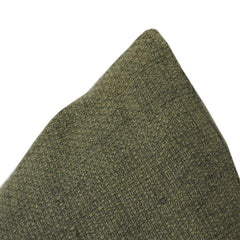 Housse de coussin en coton vert olive texturé | Housse de coussin décoratif unie minimaliste | Coussin de canapé et de décoration d'intérieur de 45x45 cm
