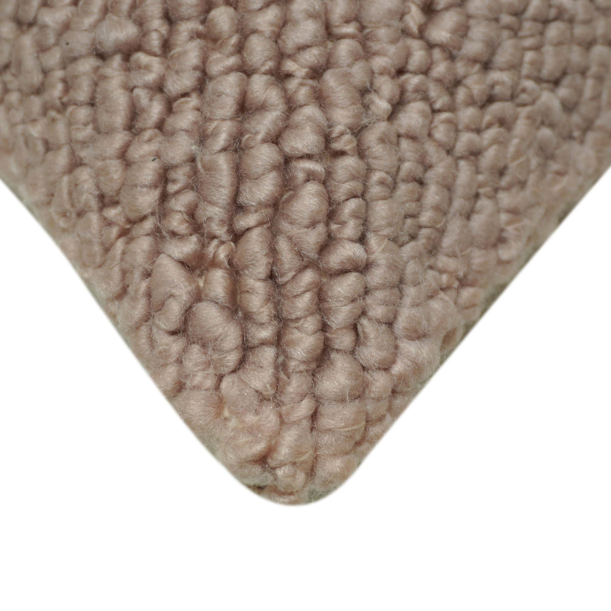 Handwoven Wool Cushion Cover – Textured Taupe Beige – 45 x 45 cm