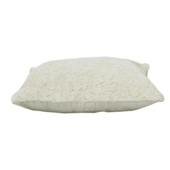 Textured Jacquard Cotton Cushion Cover – Minimal Abstract Pattern | 45x45 cm | Neutral Beige Decorative Pillow Case