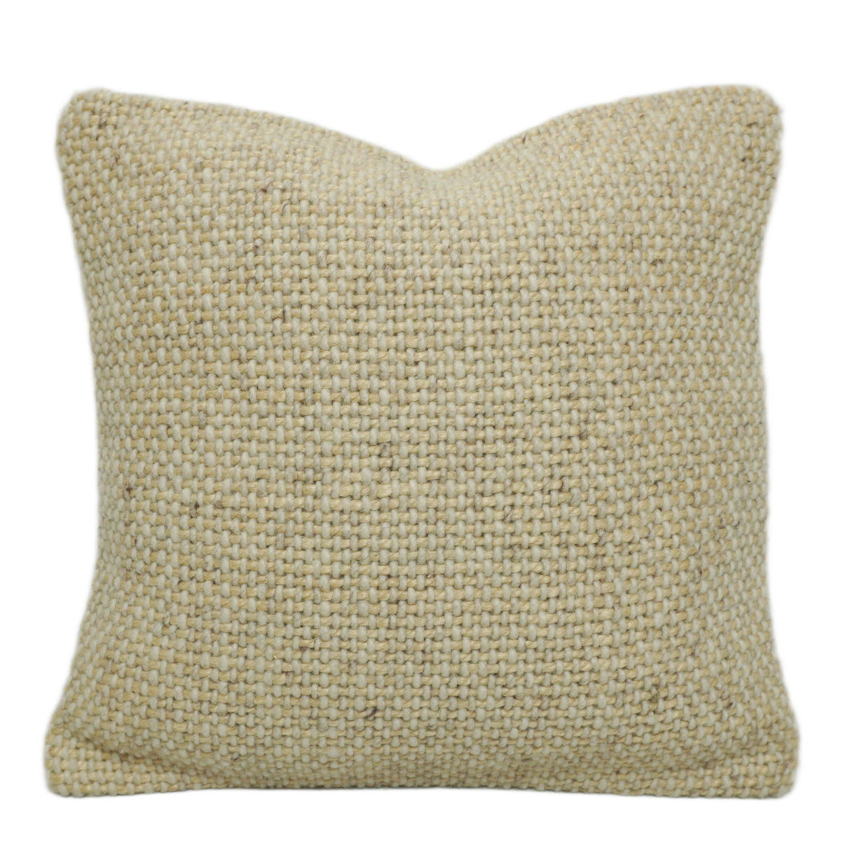 Handwoven Textured Polyester Cushion Cover – Beige, 45 x 45 cm