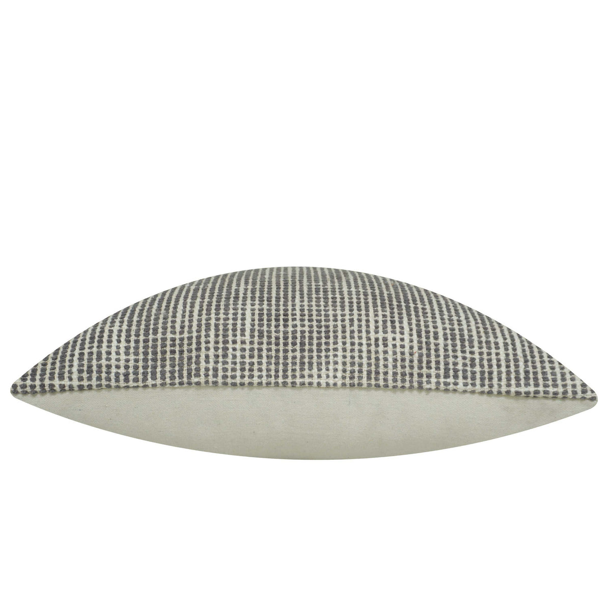 Handwoven Grey & Ivory Textured Cushion Cover – 45 x 45 cm