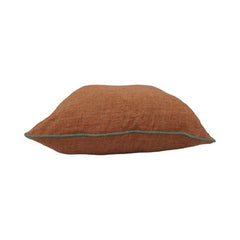 Earthy Rust Textured Cushion Cover | 45x45 Decorative Pillow Cover