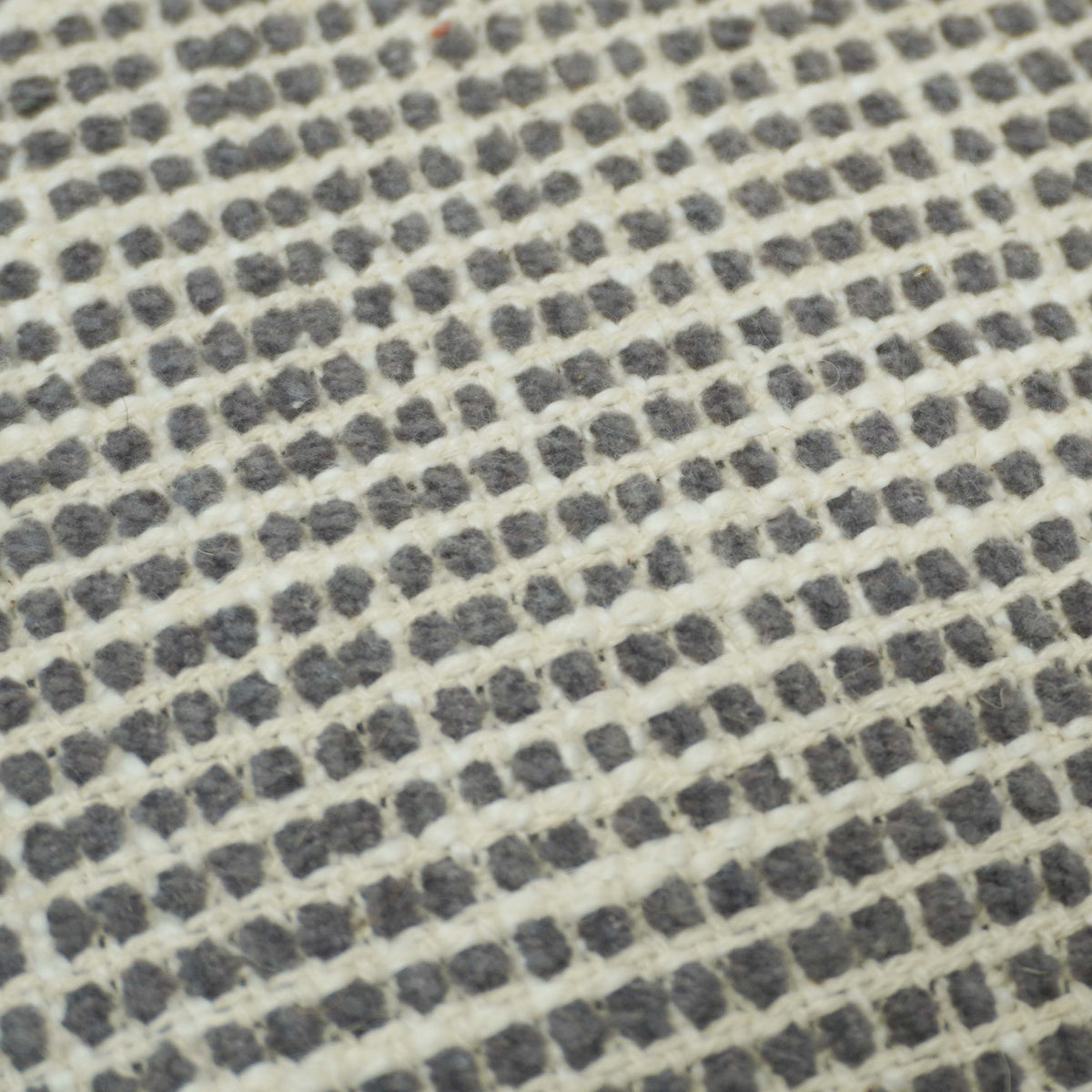Handwoven Grey & Ivory Textured Cushion Cover – 45 x 45 cm