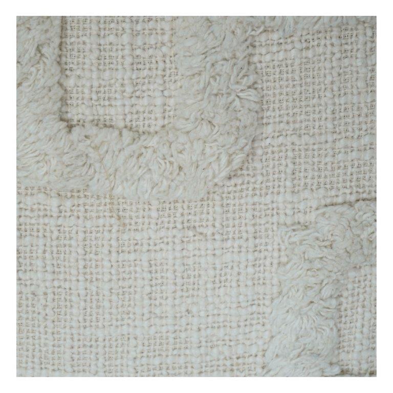 Boho Baumwoll-Kissenbezug mit Quasten | Strukturierter, neutraler Kissenbezug | 45x45 cm - Bulk manufacturer & supplier from Panipat, India