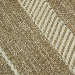 Handwoven Cotton Cushion Cover – Beige & Cream Striped Design – 45 x 45 cm