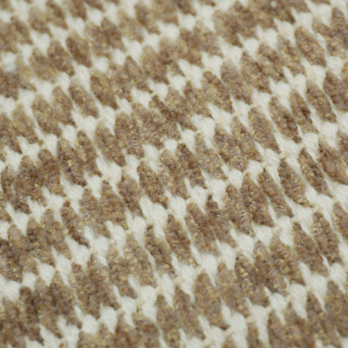Handwoven Cotton Cushion Cover – Beige & Natural Textured Stripe, 45 x 45 cm