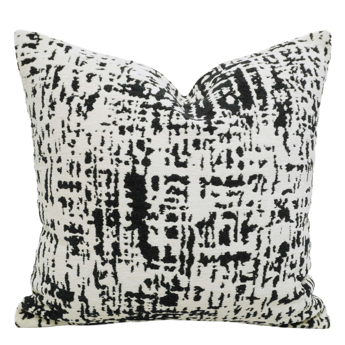 Jacquard Cushion Cover 45x45 cm – Black & White Abstract Pattern Decorative Cushion Cover for Home Décor
