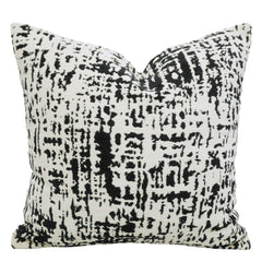 Jacquard Cushion Cover 45x45 cm – Black & White Abstract Pattern Decorative Cushion Cover for Home Décor
