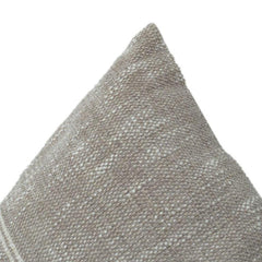 Minimalist Textured Cotton Cushion Cover with Subtle Stripe Detail – 45x45 cm | Neutral Beige Linen Look