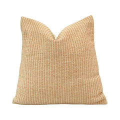 Textured Woven Cotton Cushion Cover – Beige & Cream | 45 x 45 cm | Minimalist Decorative Pillow Cover
