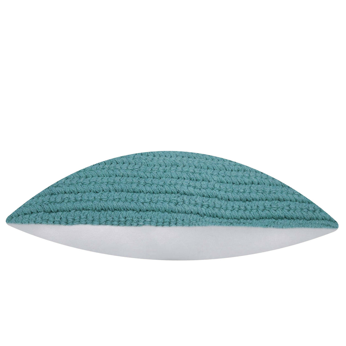Machine Woven Cotton Cushion Cover 45x45 cm – Textured Teal Blue Solid Design