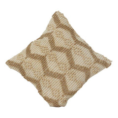 Handgefertigter Jute-Kissenbezug 45x45 cm | Strukturierter Boho-Webkissenbezug | Naturfarbener beiger Zierkissenbezug | Handgefertigte Wohndekoration